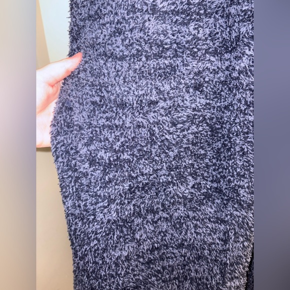 Barefoot Dreams Unisex CozyChic Long Robe in Heather Indigo/Deep Blue - Size 1 - Picture 9 of 16